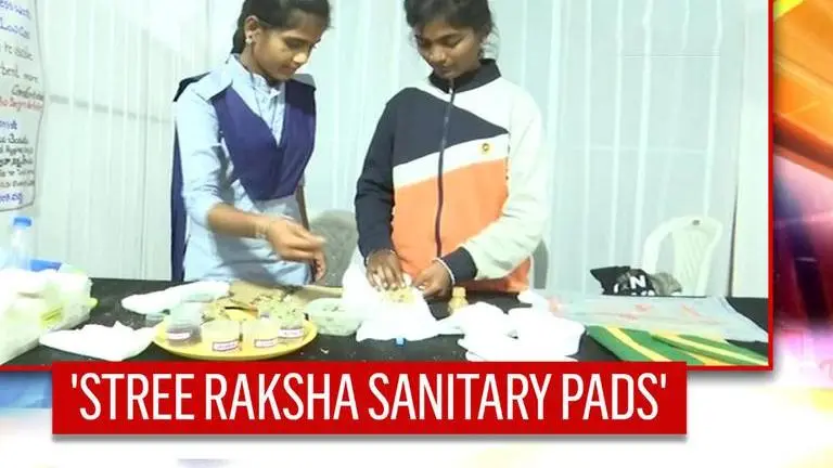 Telangana students create 100% organic 'Stree Raksha' sanitary pads to solve waste issue Students create 100% organic 'Stree Raksha' sanitary pads' in Telangana