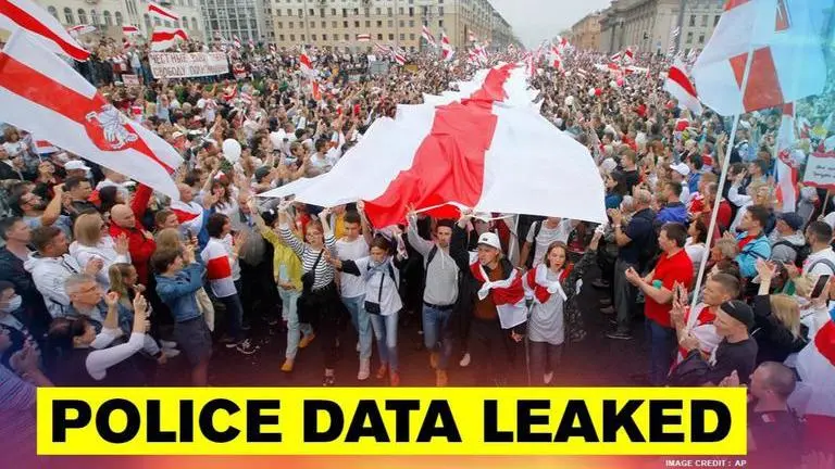 Belarus police officers' personal information leaked as mass protests enter 7th week Belarus police officers have personal information leaked by hackers