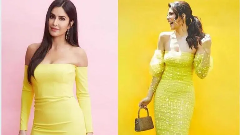 Jacqueline Fernandez and Katrina Kaif in yellow off-shoulder dresses: Who wore it better? Jacqueline Fernandez