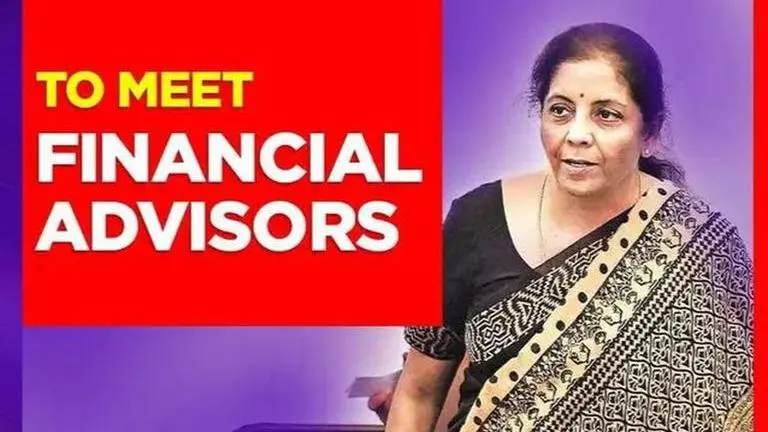 Nirmala Sitharaman to hold a meeting with financial advisors in Delhi Nirmala