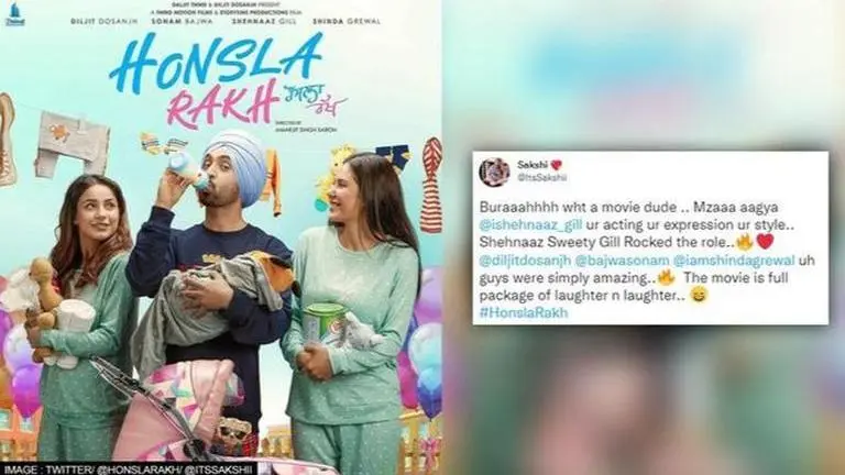 'Honsla Rakh' Twitter Review: Netizens shower love on Shehnaaz Gill, Diljit Dosanjh film Honsla Rakh twitter review