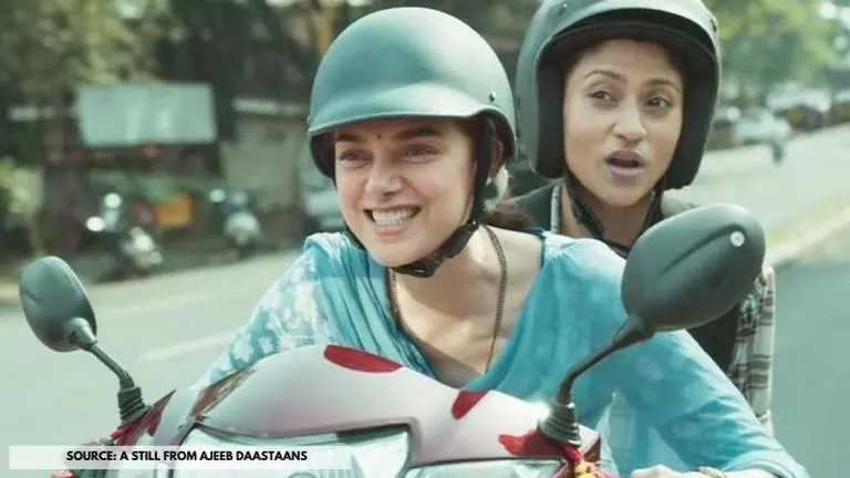 'Ajeeb Daastaans' cast: List of actors and the characters they play in the anthology film In picture: Konkona Sen Sharma and Aditi Rao Hydari as their respective characters in Ajeeb Daastaans