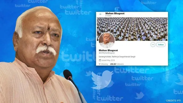 Twitter removes RSS chief Mohan Bhagwat's 'blue tick' amid IT rules row with Centre Twitter, RSS