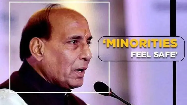 Rajnath Singh: 'Minorities have and will always feel safe in India' Rajnath Singh