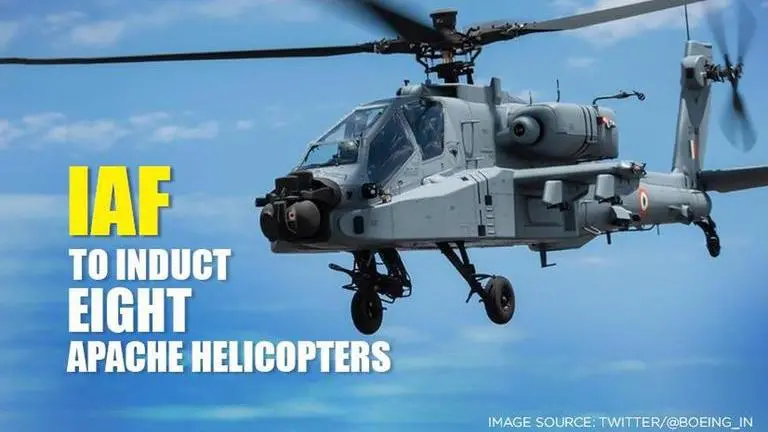 Indian Air Force: Eight Apache helicopters to be inducted in IAF Indian Air Force