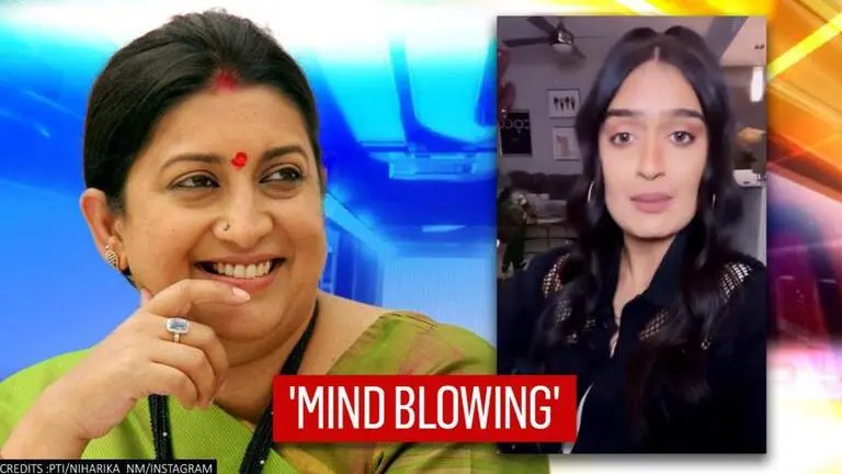 Smriti Irani can totally relate to Niharika NM's 'Sit Down' video, calls it 'mind blowing' Smriti Irani