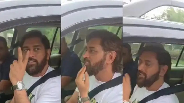 WATCH | MS Dhoni forgets route on way to Ranchi, asks bystander for directions MS Dhoni