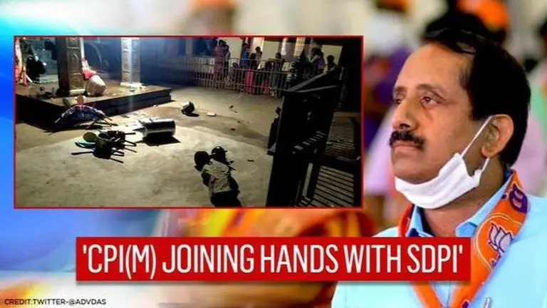 Kerala: BJP blames CPI(M) for conniving with SDPI over temple vandalism in Palakkad BJP