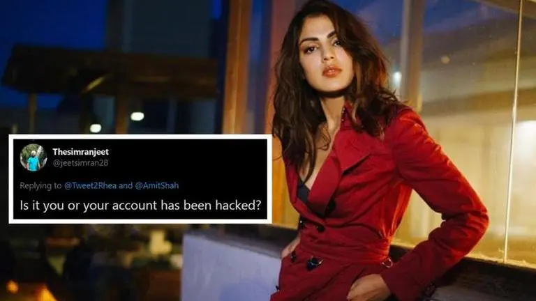 Is Rhea Chakraborty's Twitter hacked? Fans think so after her latest tweet rhea chakraborty