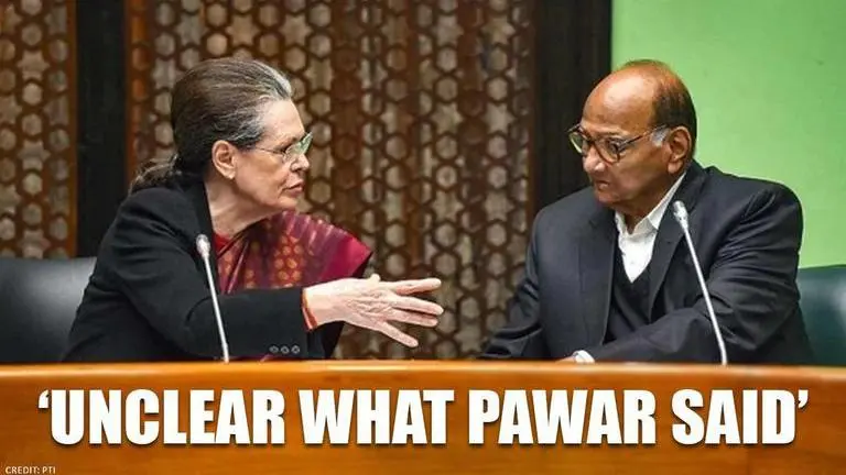Congress says 'unclear what Sharad Pawar said' after NCP Supremo reminds it of 1962 war Congress