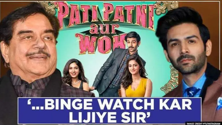 Shatrughan Sinha reviews Kartik Aaryan's acting in 'Pati Patni Aur Woh'; actor responds Kartik Aaryan