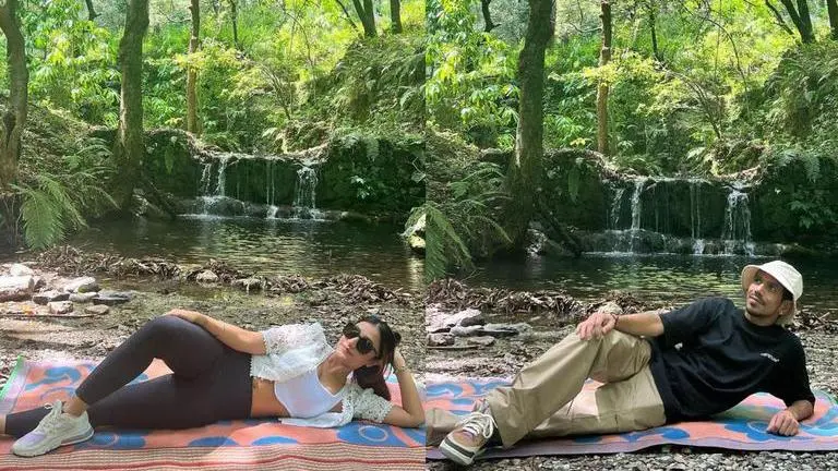 Dhanashree recreates Yuzvendra Chahal's iconic pose, asks netizens 'who did it better?' Dhanashree