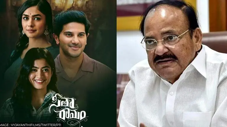 Venkaiah Naidu heaps praise on Dulquer Salmaan starrer 'Sita Ramam'; calls it 'must watch' Venkaiah Naidu, Sita Ramam