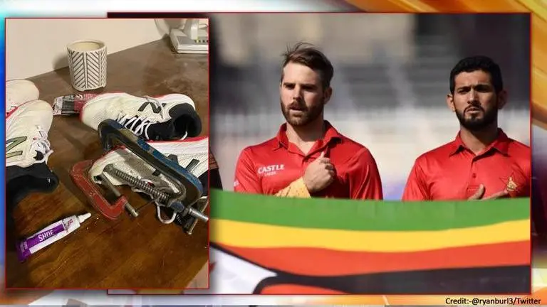 Zimbabwe cricketer Ryan Burl requests for sponsorship, posts image of his ripped shoes Zimbabwe cricketer, Zimbabwe Cricket