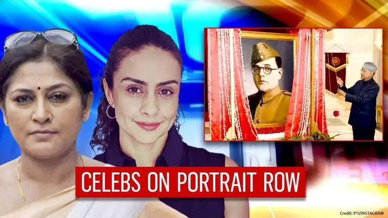 Roopa Ganguly slams Opposition on Netaji's portrait row; Gul says Prosenjit looks similar Roopa Ganguly slams Opposition on Netaji's portrait row; Gul says Prosenjit looks similar