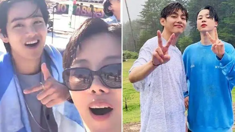 BTS members Suga, RM, Jimin celebrate V's 27th birthday, share heartfelt posts BTS V