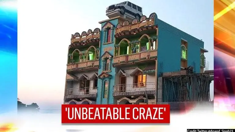 Bihar man builds Mahindra Scorpio shaped water tank on terrace to show love for first car Bihar