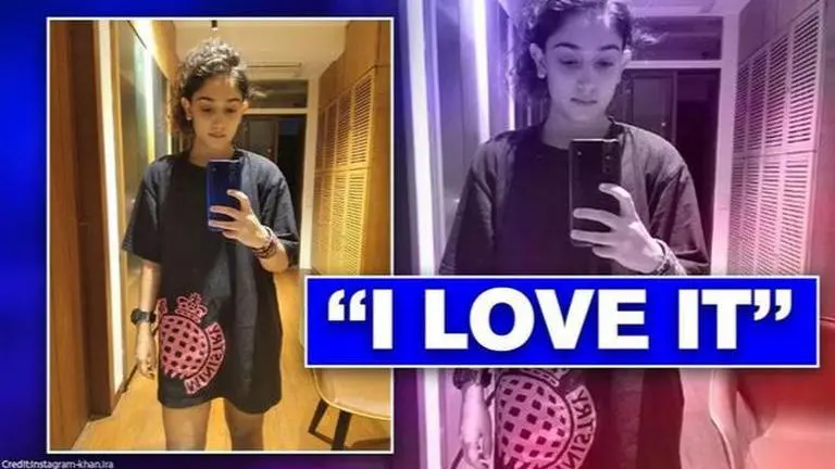 Ira Khan wears 'Roozbeh's favourite T-shirt' as birthday outfit, shares mirror selfie Ira Khan