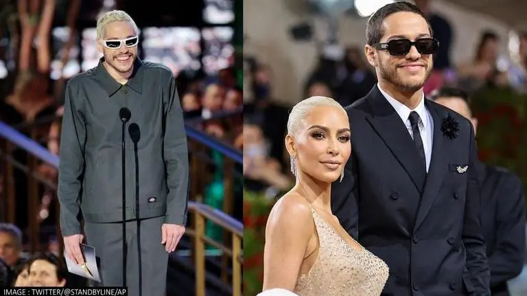 Pete Davidson makes 1st on-stage appearance post split with Kim Kardashian at Emmys 2022 Pete Davidson, Kim Kardashian