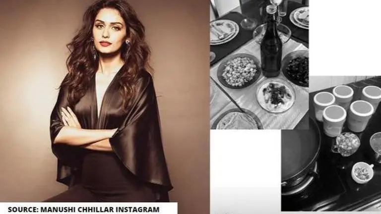 Manushi Chhillar cooks a meal for her dad as mom is on medical duty amid COVIS-19 crisis manushi chhillar