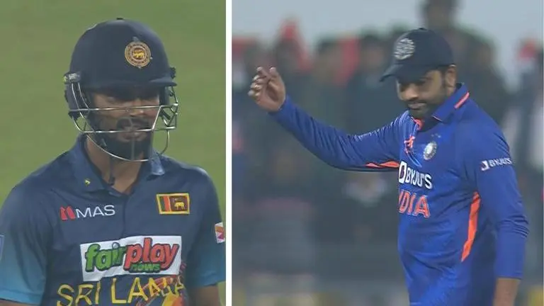 'We cannot get him out like this': Rohit Sharma gives his take on Shanaka's run-out incident Rohit Sharma and Dasun Shanaka