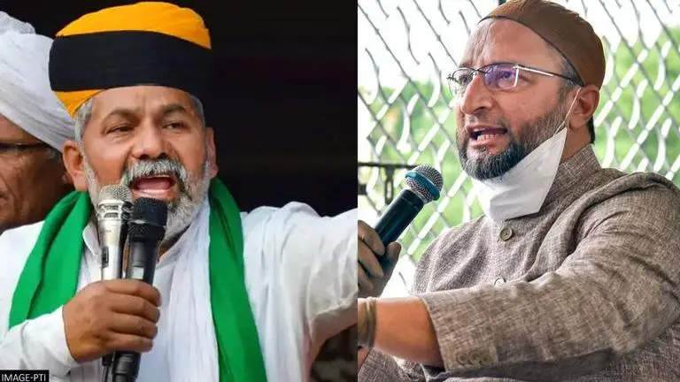 Rakesh Tikait calls Owaisi an 'unbridled bull'; urges Hyderabad citizens to keep him tied Rakesh Tikait