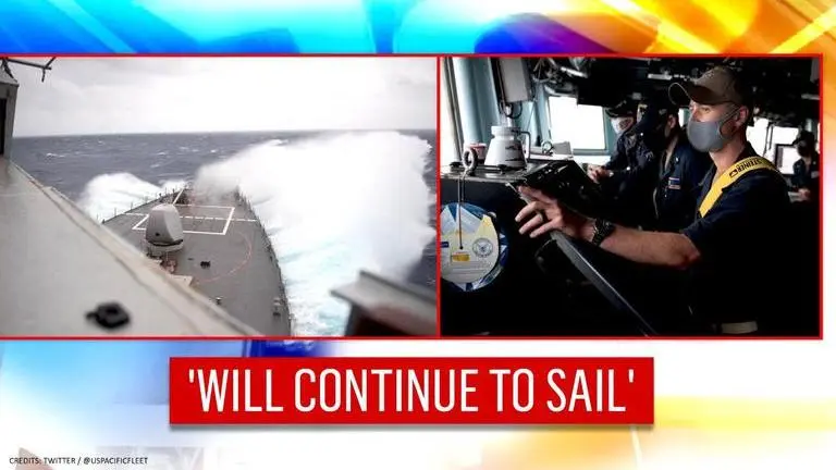 China irked after US warship sails as 'routine transit' in Taiwan Strait; America responds China