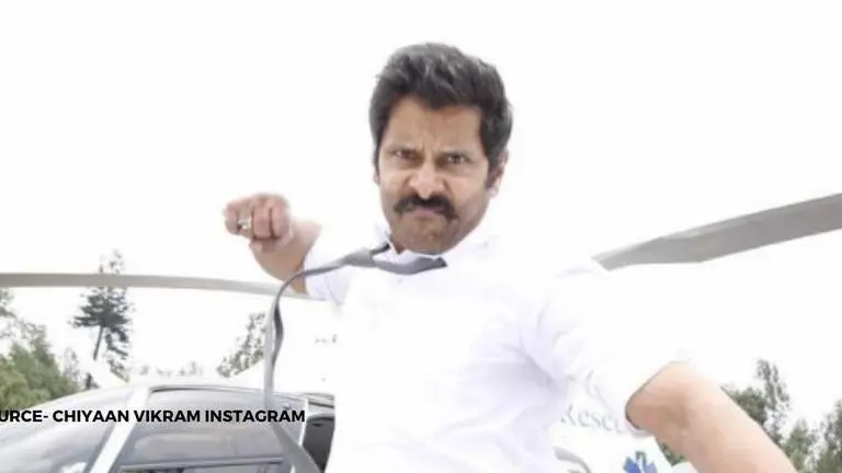 Chiyaan Vikram's first on set photo from his movie 'Cobra' makes Twitterati go crazy Chiyaan Vikram