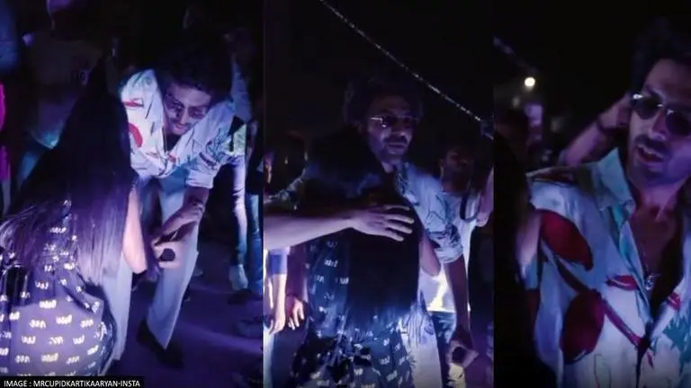 Kartik Aaryan consoles & hugs crying fan during 'Bhool Bhulaiyaa 2' promotions; Watch Kartik Aaryan
