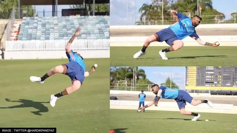 T20 World Cup: Hardik Pandya shows stunning reflexes, takes multiple one-handed catches T20 World Cup, Hardik Pandya, T20 World Cup