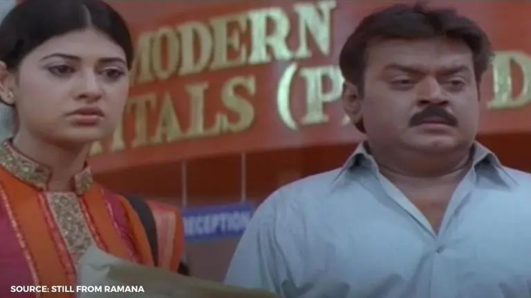 'Ramana' movie cast featured talented actors like Vijayakanth, Simran & others; know more ramana movie cast