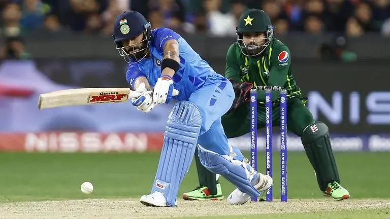 Virat Kohli in action