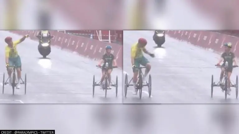 Tokyo Paralympics 2020: Cyclist slows down to ride alongside another rider; cheers her on Tokyo Paralympics