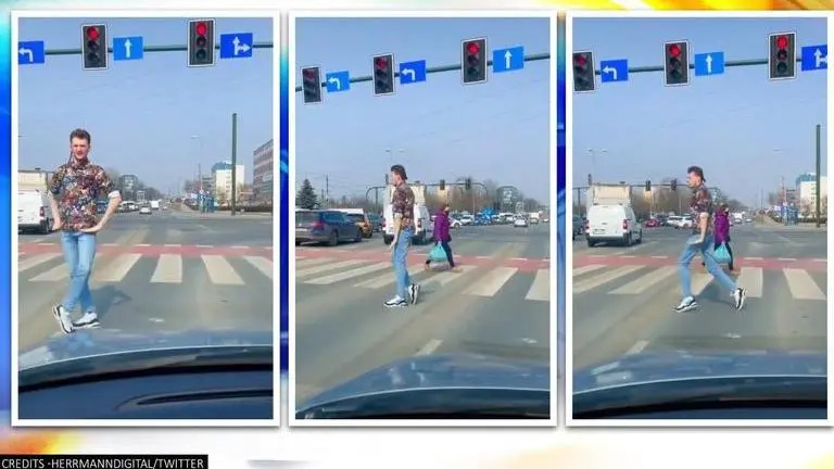 Man stuns with incredible moonwalk skills, netizens think 'he was on roller skates': Watch (Image Credits: Herrmanndigital/Twitter)