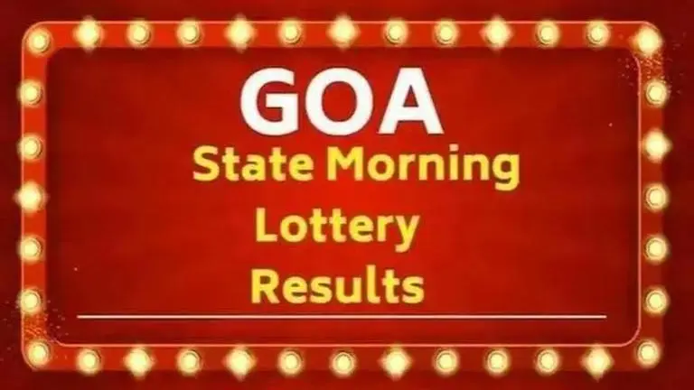 Goa lottery results: latest updates | Morning Results | Oct 3 goa lottery