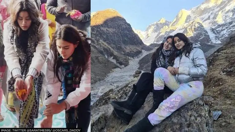 Sara Ali Khan, Janhvi Kapoor visit holy shrines of Kedarnath to offer prayers; see pics Sara Ali Khan, Janhvi Kapoor, Kedarnath, The Big Picture, Sara Ali Khan visit Kedarnath, Kedarnath Temple
