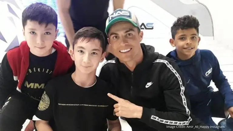 Cristiano Ronaldo plays football with disabled child in heartwarming video: Watch cristiano ronaldo