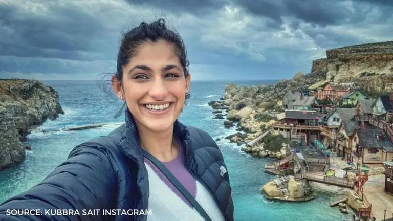 Kubbra Sait is a 'Sunshine Girl' on a sunny beach in her latest photos Kubbra Sait