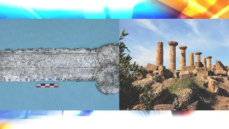 Russia: 2,400-year-old silver plate with gods and griffins unearthed in cemetery Russia