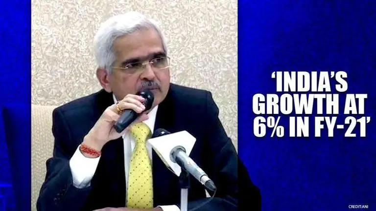 RBI matches growth forecast with Economic Survey; '6%,' says Guv Das with FM Sitharaman RBI