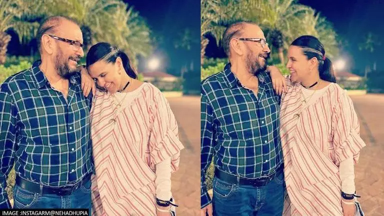 Neha Dhupia shares sweet post on dad Pradip Dhupia's b'day; 'love you with all my heart' Neha Dhupia, Pradip Dhupia