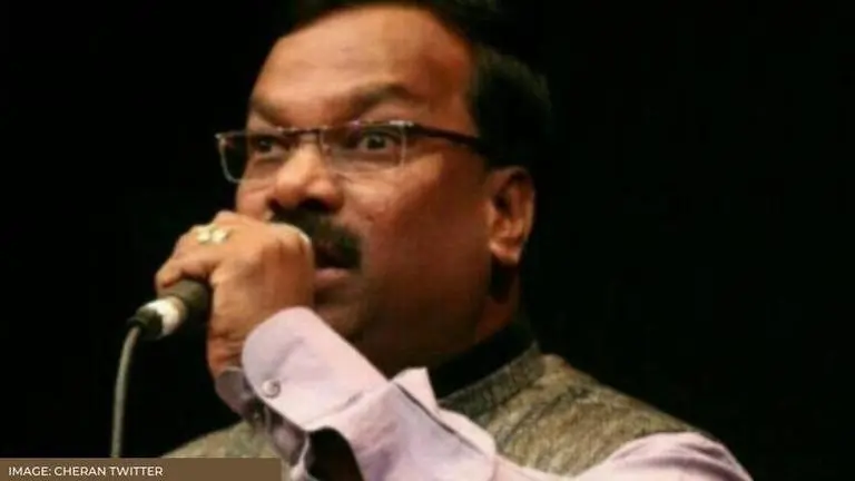 Ovvoru Pookalume singer Comagan dies; director Cheran calls him 'the eyes of 25 families' OOVVORU POOKALUME SINGER DIES