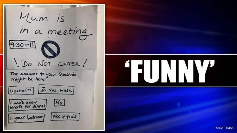 Coronavirus: Mom comes up with 'genius' method to keep kids away during work from home Coronavirus: genius method to keep kids away during work from home