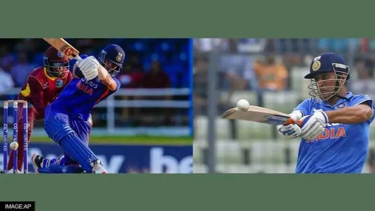 Watch: Axar Patel's 'power-blast' six that wiped out MS Dhoni's long-standing ODI record Axar Patel, MS Dhoni, India vs West Indies, IND vs WI 2nd ODI, Axar Patel six, Yusuf Pathan, Axar Patel records, West Indies vs India, ODI records