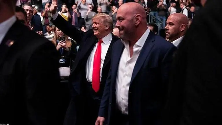 Excited crowd chants "USA" as Donald Trump makes surprise visit at UFC 287 Donald Trump