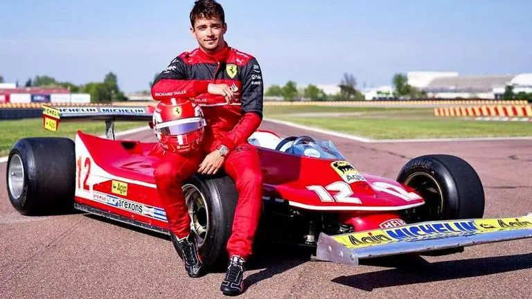 Charles Leclerc crashes Niki Lauda's historic F1 Ferrari in Monaco Charles Leclerc