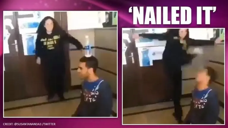 Homemaker's epic 'Bottle Cap Challenge' fail leaves netizens in splits 'Bottle Cap Challenge' fail surfaces on social media, netizens amused