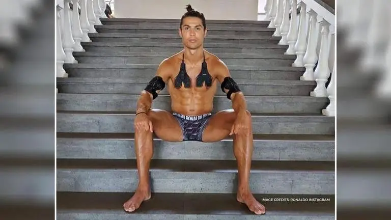 Cristiano Ronaldo continues to promote alleged Japanese fitness scam 'SIXPAD' ab belts Cristiano Ronaldo