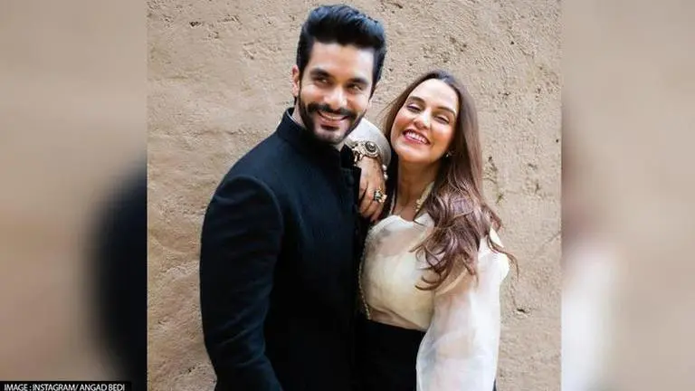 Angad Bedi calls Neha Dhupia 'Brave girl' as she prepares for delivery; WATCH Neha Dhupia