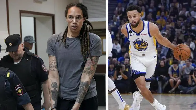 Steph Curry makes impassioned plea for Brittney Garner in middle of Warriors’ NBA championship ring ceremony